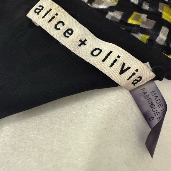 Alice + Olivia Silk Blend Long Sleeve Belted Mini Dress Size 0 - Picture 3 of 13